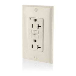 Leviton GFNT2-T Self-test Slim GFCI Duplex Receptacle 20A 125V