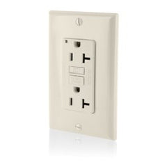 Leviton GFNT2-T Self-test Slim GFCI Duplex Receptacle 20A 125V