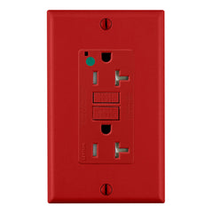 Leviton GFTR2-HFR 20 Amp, 125 Volt, SmartlockPro Slim Self-Test GFCI Receptacle, NAFTA Compliant, FED-SPEC, Hospital Grade, Tamper-Resistant, NEMA 5-20R, 20A Feed-Through, 2P, 3W, Matching Wallplate Included