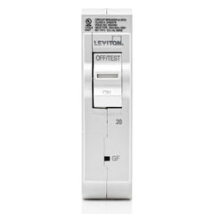 Leviton LB120-GF Branch Circuit Breaker, GFCI 1-Pole 20A 120V 10KA Interrupt Rating