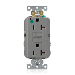 Leviton GFNT2-HGG SmartlockPro Slim Self-Test GFCI Receptacle 20 Amp 125 Volt NEMA 5-20R