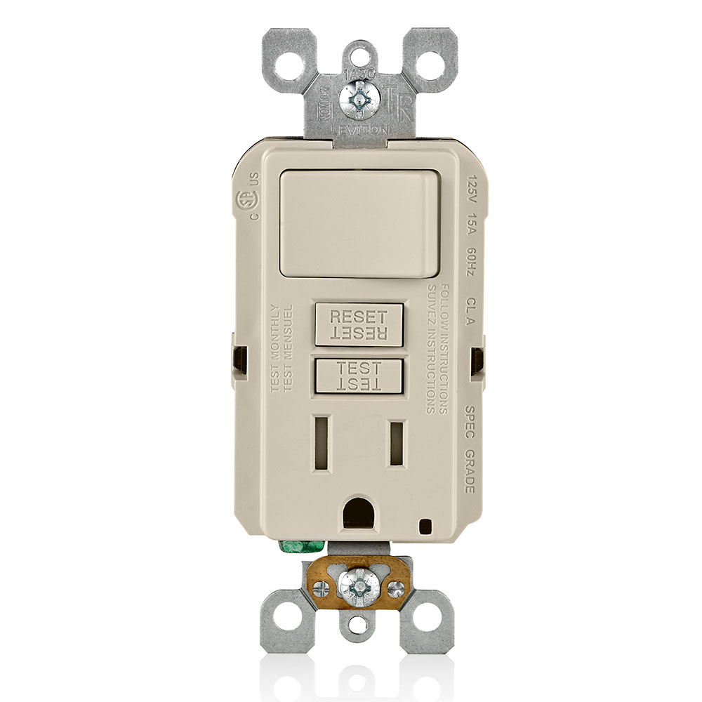 Leviton GFSW1-T LEV GFSW1-T LA COMB SW ST TR GFCI R