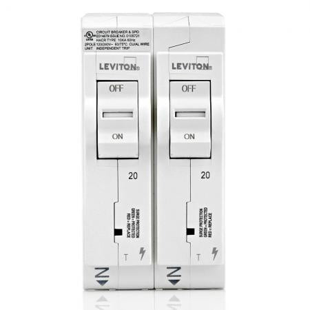 Leviton LSPD2-T Plug-On Surge Protection Device 20A TM