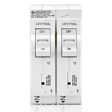 Leviton LSPD1-T Plug-On Surge Protection Device 15A TM