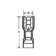 ABB 18RAD-18277 T&B Insulated Female Disconnect 600 VAC (Per 100 ea)