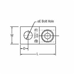 ABB ADR11 Blackburn ADR11 Dual-Rated Single-Conductor, One-Hole Mount Lug, 14 - 1/0 Str