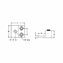 ABB ADR11-21 Blackburn Dual-Rated Two-Conductor, One-Hole Mount Lug, #14 - 1/0 Str