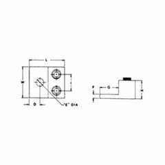 ABB ADR11-21 Blackburn Dual-Rated Two-Conductor, One-Hole Mount Lug, #14 - 1/0 Str