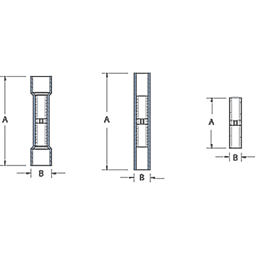 ABB RAA217 Thomas & Betts RAA217 22-18 AWG Wire Range 1.1 Inch Length Expanded Insulated Vinyl Butt Splice