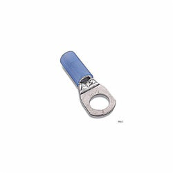 ABB RE6-14 Thomas & Betts RE6-14 1/4 Inch 6 AWG Blue Insulated Nylon Ring Terminal