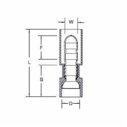 ABB TNF14-4MB-XV NYL FULLY INSUL MA