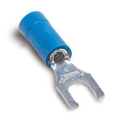 ABB RB2237 Thomas & Betts RB2237 #8 Bolt Hole 18-14 AWG Wire Range Blue Insulated Vinyl Locking Fork Terminal