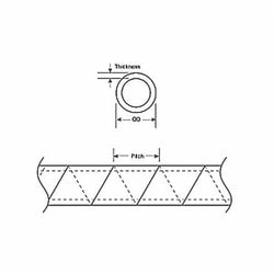 ABB SRPE-500-0-C Catamount SRPE-500-0-C 0.500 Inch Black Polyethylene Reverse Cut Spiral Wrap