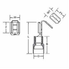 ABB TV14-250PD-L T-B Vinyl Insul Piggyback Disc 16-14