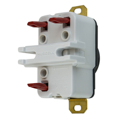 Hubbell HBL2310ST 20A, 125V 2-Pole 3-Wire Twist-Lock Single Flush Receptacle w/ Spring Termination