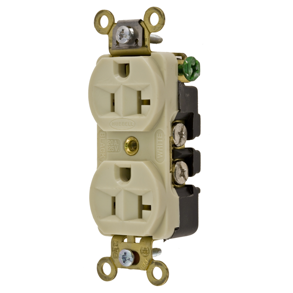 Hubbell Wiring Device-Kellems HBL5352I Duplex Receptacle 20A 125V Replacement MPN