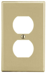 Hubbell Wiring Device-Kellems P8I Wallplate, 1-G, 1) Duplex, Ivory