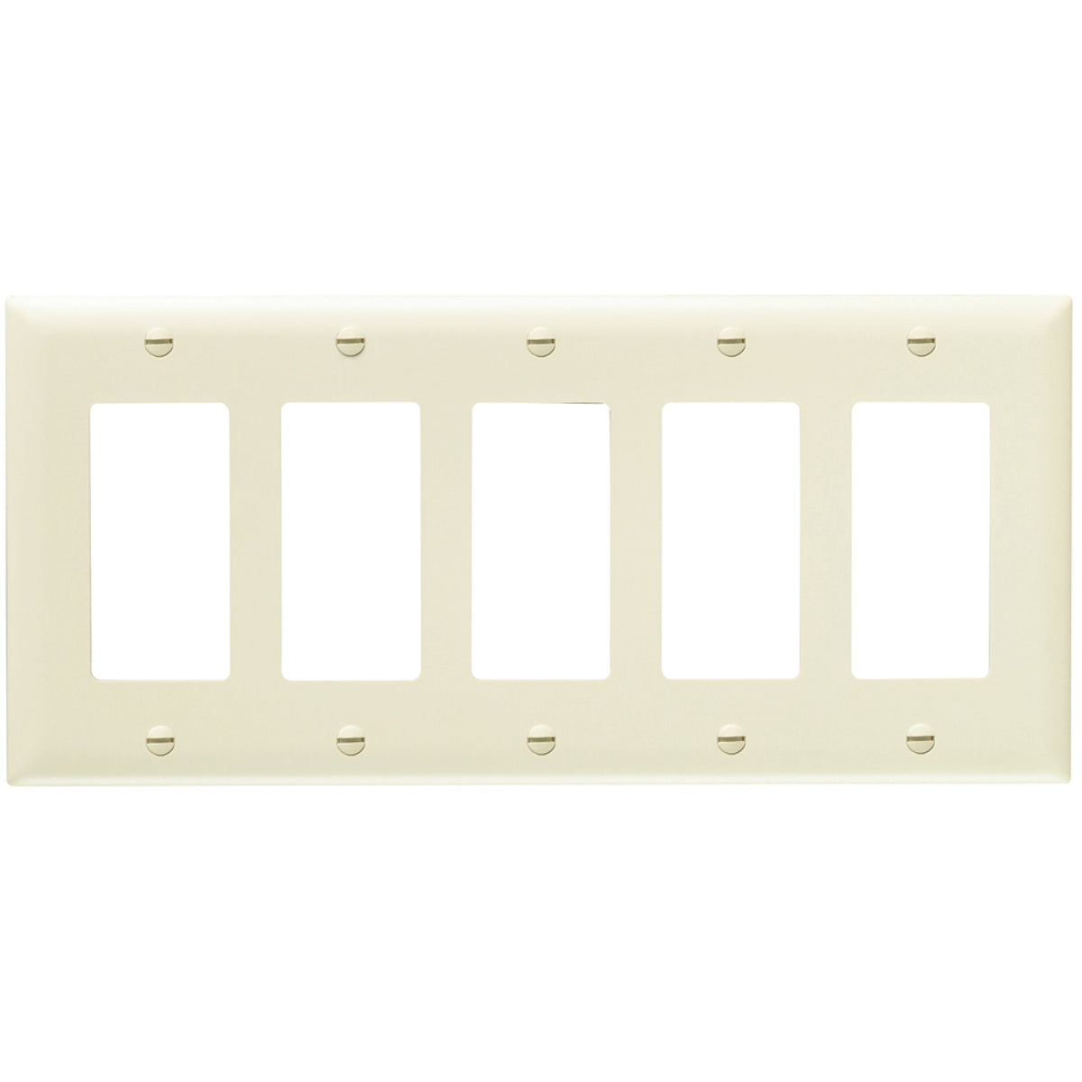 Legrand TP265-LA Trademaster Plate Standard Wallplate 5 Gangs Light Almond Replacement MPN