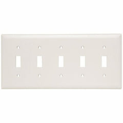 Legrand-Pass & Seymour TP5-W Trademaster Plate 5gang 5toggle White