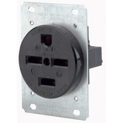 Leviton 8430 Grounding Straight Blade Power Receptacle 250 Volt 30 Amp NEMA 15-30R