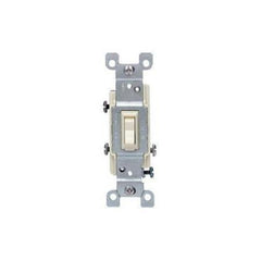 Leviton 1453-WCP 3-Way Toggle Switch 120 VAC 15 Amp Non-Grounding