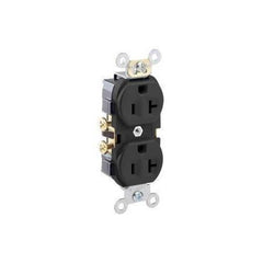 Leviton CR20-E 20 Amp 125 Volt NEMA 5-20R 2P 3W Narrow Body Duplex Receptacle Commercial Grade