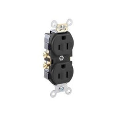 Leviton CR15-E 15 Amp 125 Volt Narrow Body Duplex Receptacle Straight Blade Commercial Grade