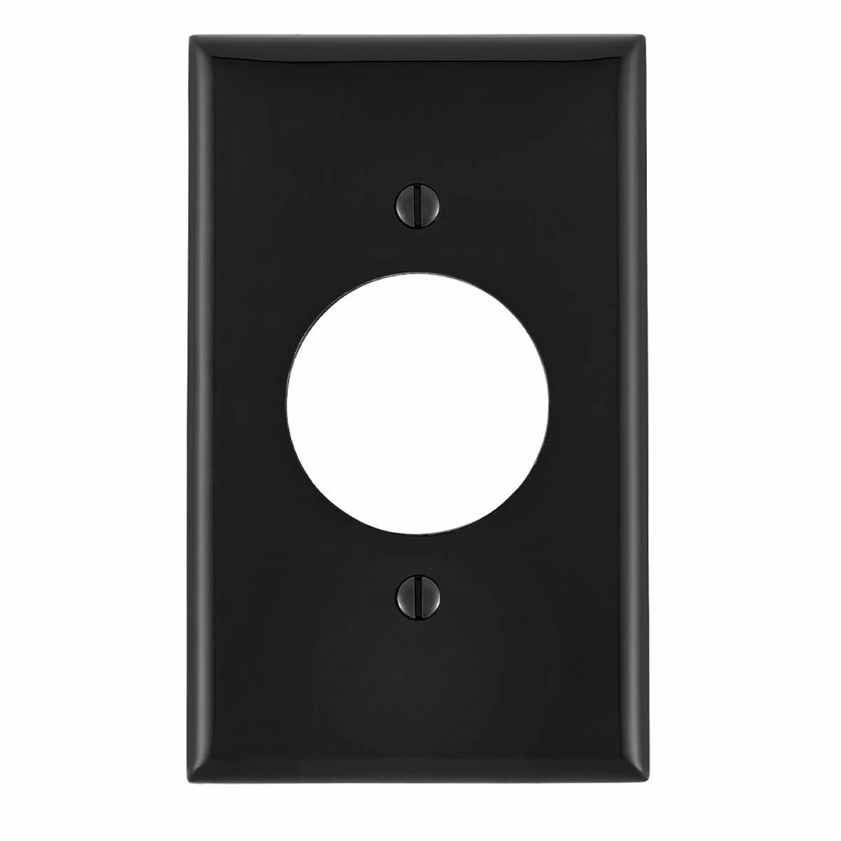 LEVITON Leviton 80720-E 1-gang Locking Receptacle Wallplate Ebony