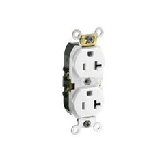 Leviton CR020-W Duplex Receptacle Outlet 20 Amp 125 Volt 2-Pole 3-Wire