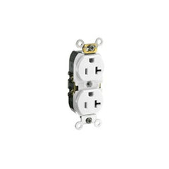 Leviton CR020-W Duplex Receptacle Outlet 20 Amp 125 Volt 2-Pole 3-Wire