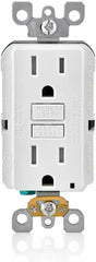 Leviton GFTR1-3W Self-Test Tamper Resistant GFCI Receptacle 15A-125V