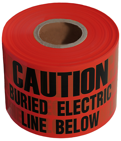 L.H. Dottie UT29D 6 Inch x 1000 Foot Electric Red Underground Tape