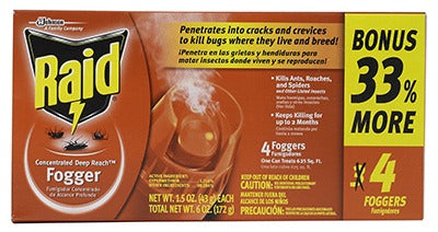 SC JOHNSON S C Johnson Wax 74251 Fogger Value Pack 1.5 Oz 4 Pack