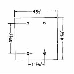 ABB 2CCG Red Dot 2-Gang GFCI Cover Power Size 2 GFI Receptacles