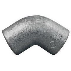 Appleton ELF45-75 45 deg Female Elbow, 3/4 inch, Malleable Iron, Zinc Electroplate