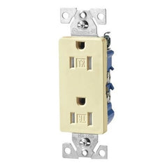 EATON TR1107V-BOX Decorator Straight Blade Duplex Receptacle 125 VAC 15 A