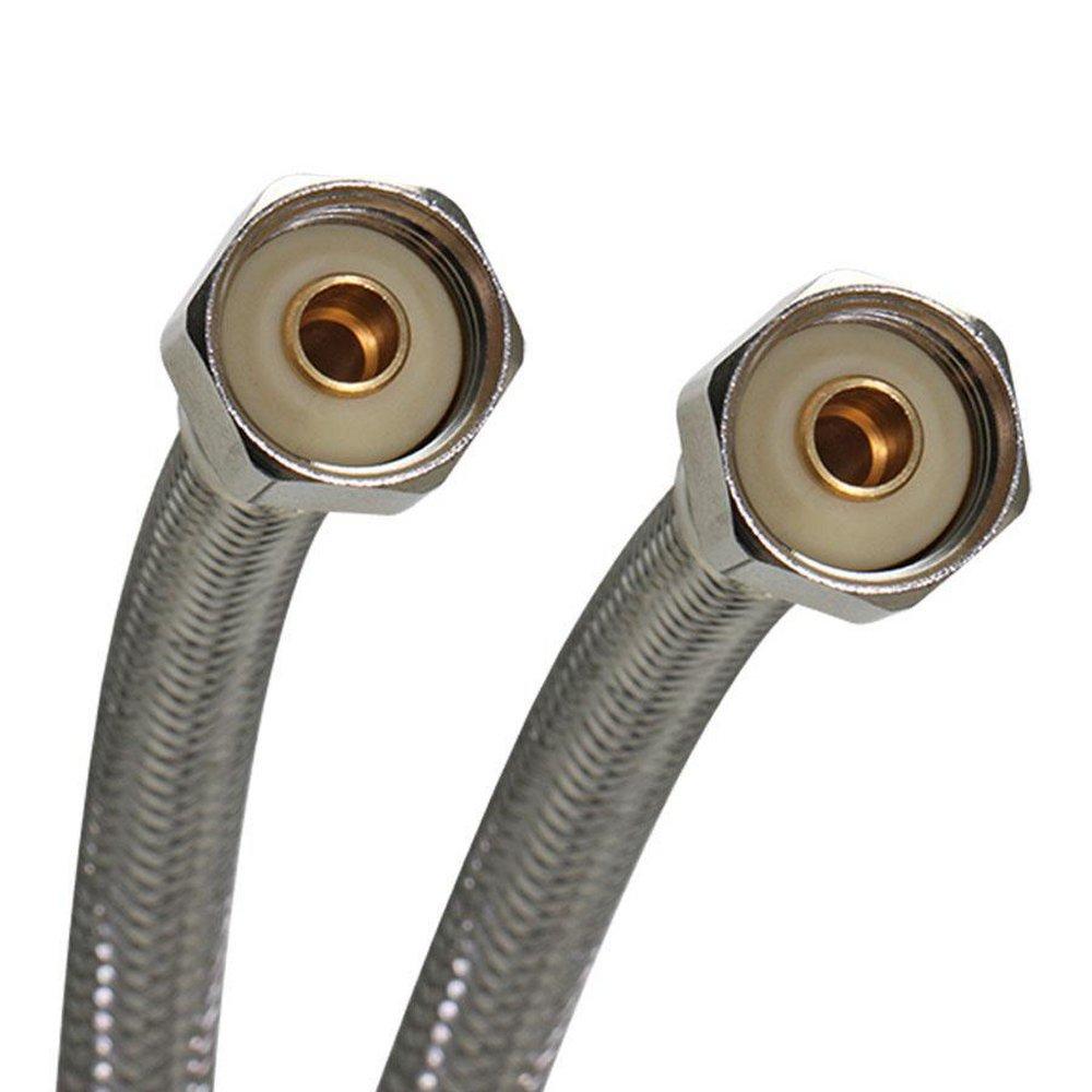 Fluidmaster B4F20 1/2 x 20 in Braided Stainless Sink Flexible Water Connector