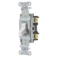 Hubbell CSB115W Switch, Spec, SP, 15A 120/277V, B+S