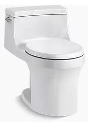 Kohler K-4007-0 Kohler San Souci 1.28 gpf AquaPiston Flush One-Piece Round Front Toilet, White