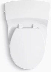 Kohler K-4007-0 Kohler San Souci 1.28 gpf AquaPiston Flush One-Piece Round Front Toilet, White