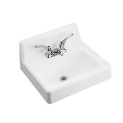 Kohler K-2867-0 Hudson 3-Hole Cast Iron Wall Mount Lavatory Sink 20 inch x 18 inch Replacement MPN