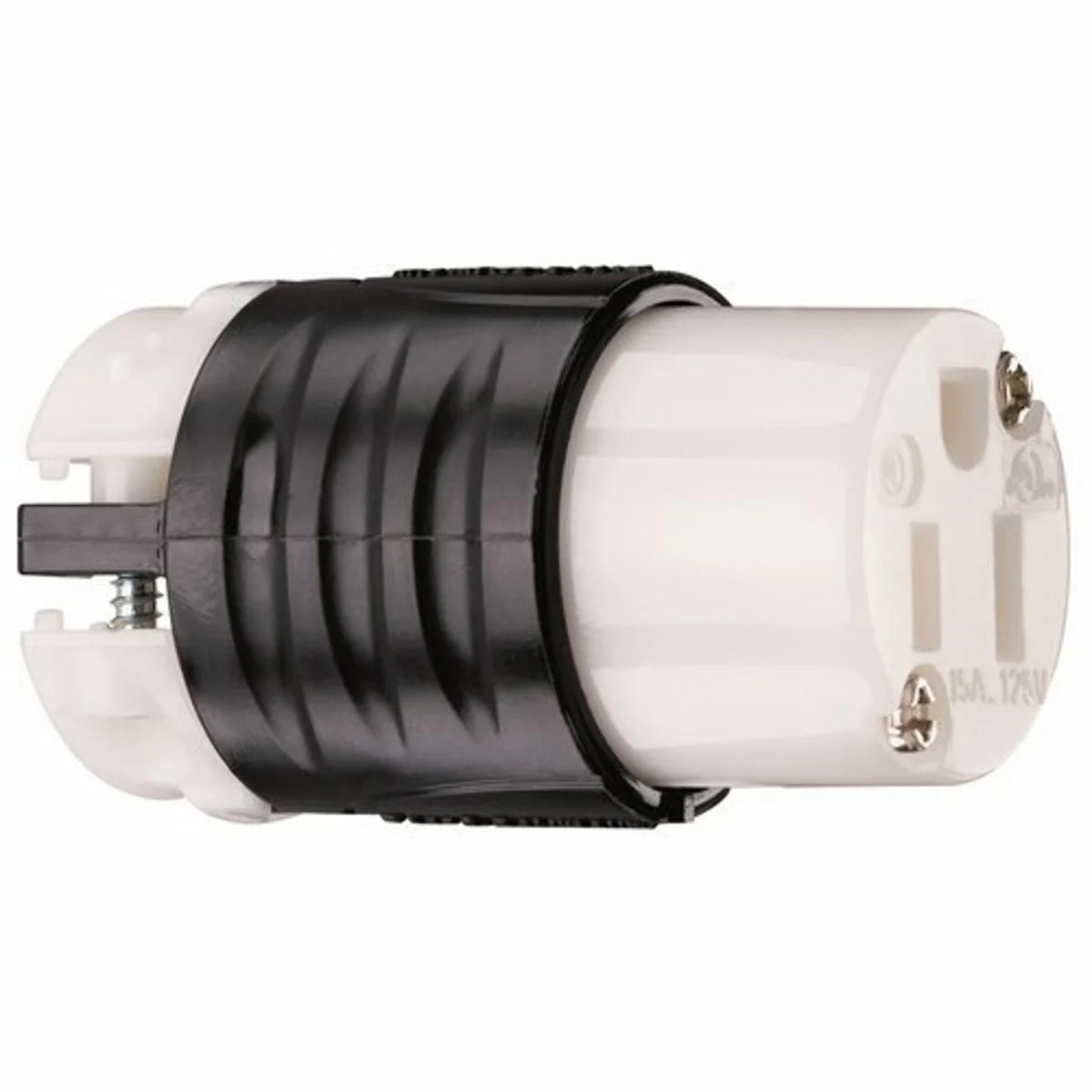 Legrand-Pass & Seymour PS5269X 15amp 125v Straight Blade Connector 2pole 3wire Black & White