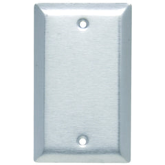 Legrand-Pass & Seymour SL13 Smooth Metal Wall Plate, 1gang Blank, Box Mounted, 430 Stainless Steel