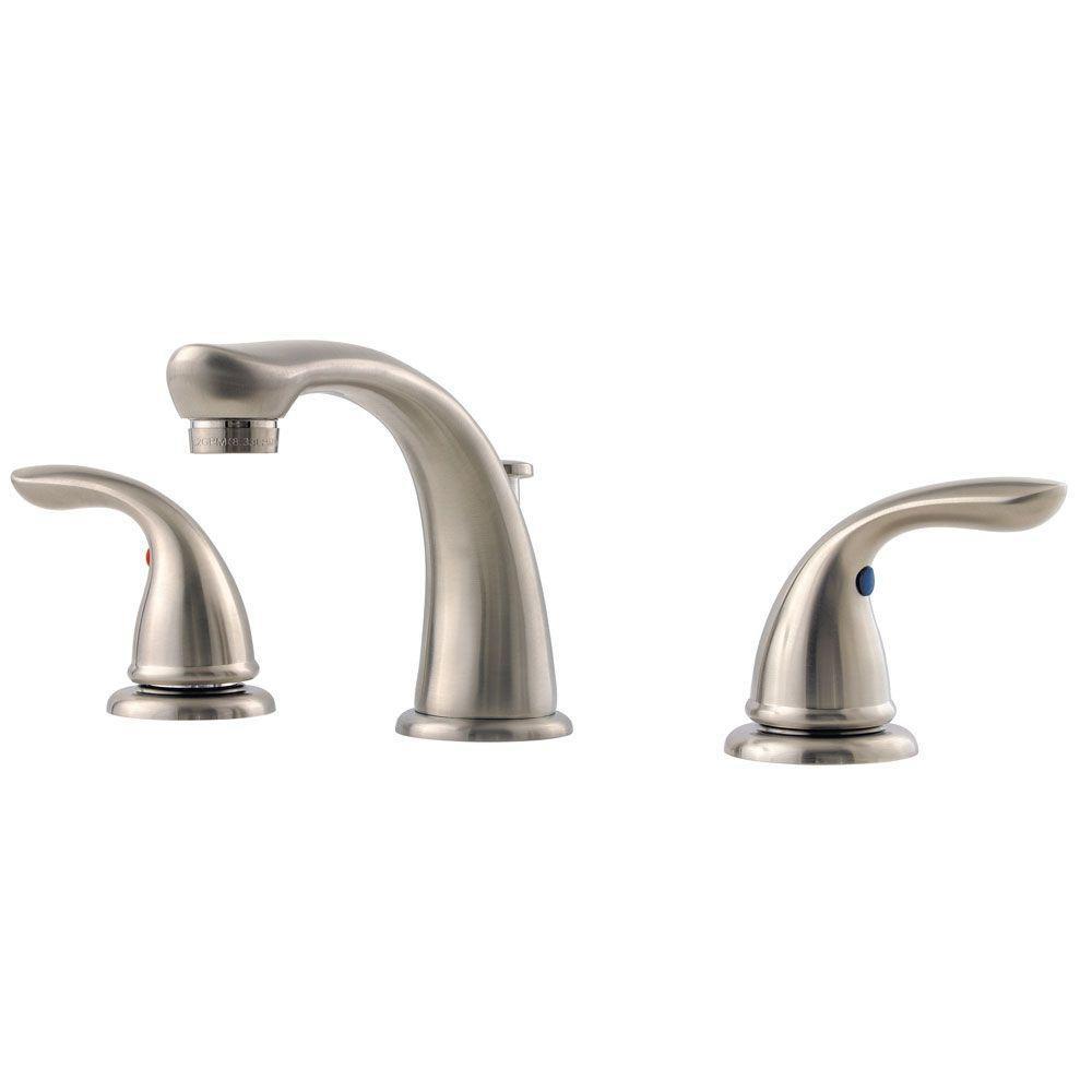 Pfister LG149610K Pfirst Series Two Handle Widespread Bathroom Sink Faucet 1.2 gpm 8 in