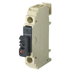 Siemens 8WA10111SF13 Fuse Terminal Block w/LED 24 VAC/VDC 250V Fuse/800 VAC Bridge 6.3/16A 18-14 AWG 1 Pole