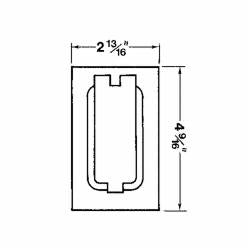 ABB CCDV RED 1G VERT DUPLEX CVR