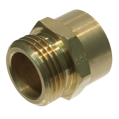 BrassCraft HU22-12-12TPX Lead Free MIP x Male Hose Thread Garden Hose Adaptor, 3/4 x 3/4 Inch, Brass