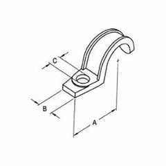 Bridgeport Fittings 902-S IMC/Rigid Conduit Strap 3/4 in