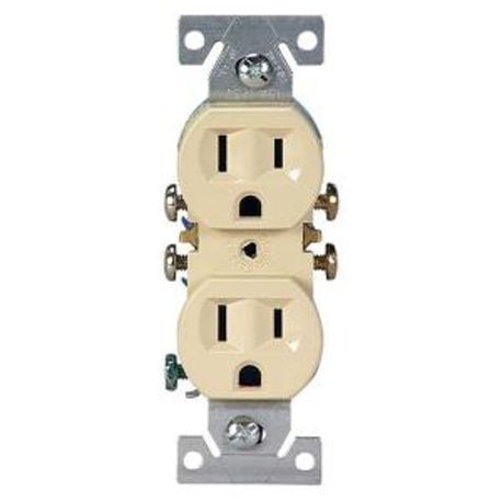 Eaton Wiring Devices 270V Straight Blade Duplex Receptacle 125 VAC 15 A 2 Poles 3 Wires 270V