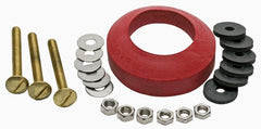 Fluidmaster 6106 Tank-to-Bowl Gasket & 3 Brass Bolts